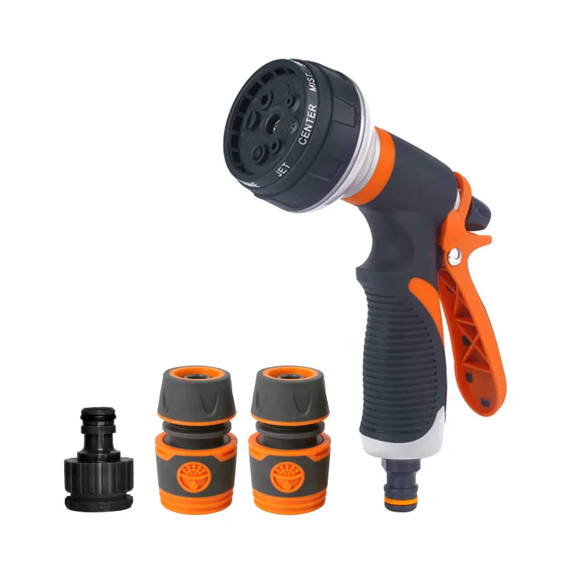 Purism Watering Gun Garden 8 Modes High Pressure Sprayer Adjustable Irrigation Watering Nozzle for Plant Lawn Yard Watering Sprinkler