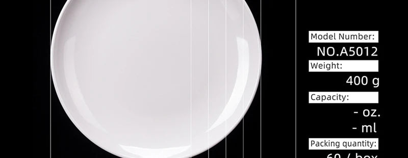 Purism 8-14 Inch Round White Melamine Dinner Plate Hotel Western Steak Trays Dessert Bone TablewareDishes Plastic Imitation Porcelain