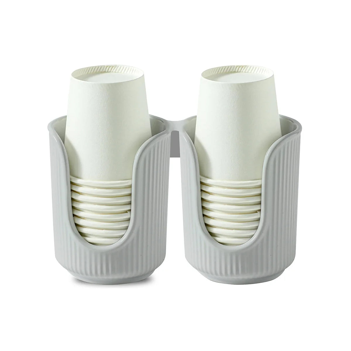 Daddy's Choice Disposable Paper Cup Holder Luxury Simple Space Save Plastic Multi-functional Desktop Cup Sorting Storage Rack Home Organizer