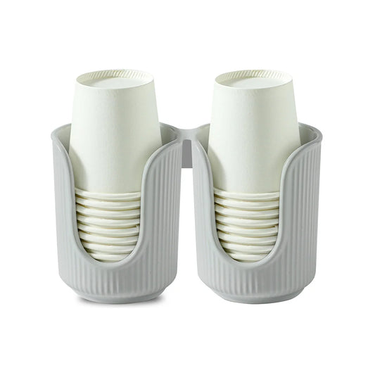 Daddy's Choice Disposable Paper Cup Holder Luxury Simple Space Save Plastic Multi-functional Desktop Cup Sorting Storage Rack Home Organizer