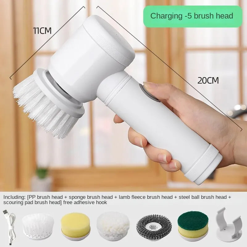 Daddy's Choice  Multi-functional Electric Cleaning Brush for Kitchen and Bathroom - Wireless Handheld Power Scrubber for Dishes, Pots, and Pans