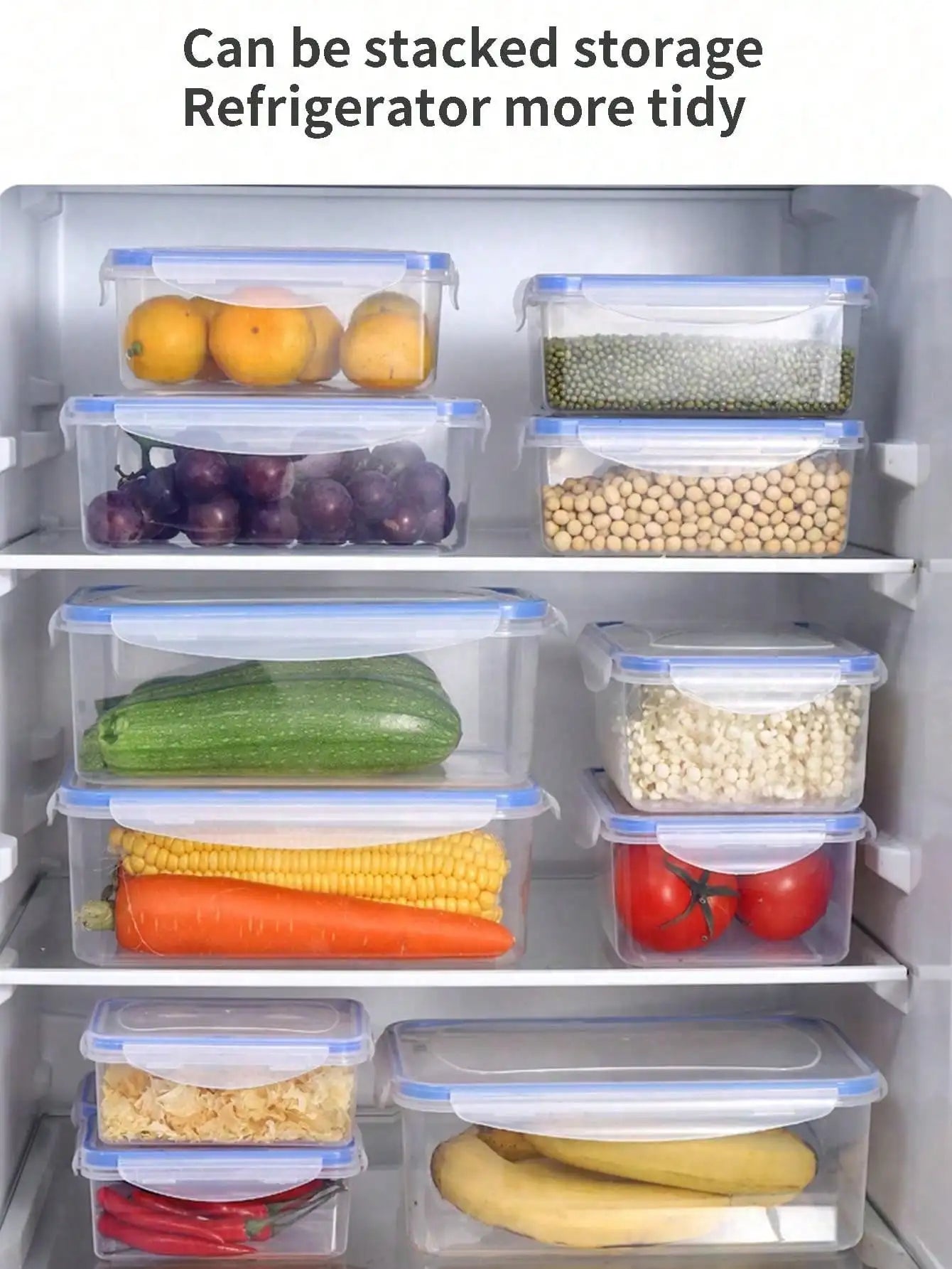 Daddy's Choice Sealed rectangular refrigerator storage box with lid Plastic crisper microwave heating lunch box with lid office workers