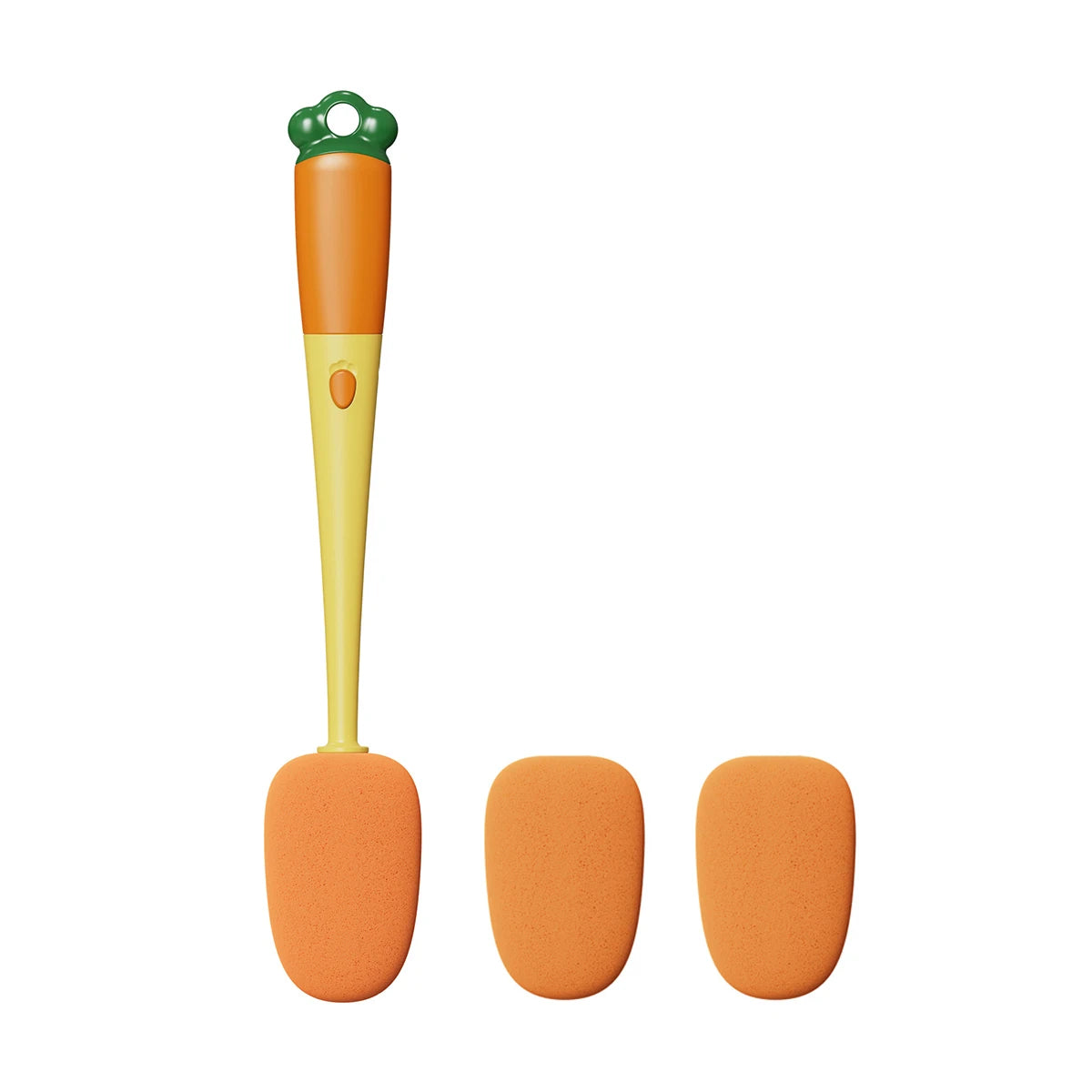 Purism 3 in 1 Multifunctional Household Cleaning Brush Carrot Long Handle Cup Scrubber Useful Things For Kitchen Accessories