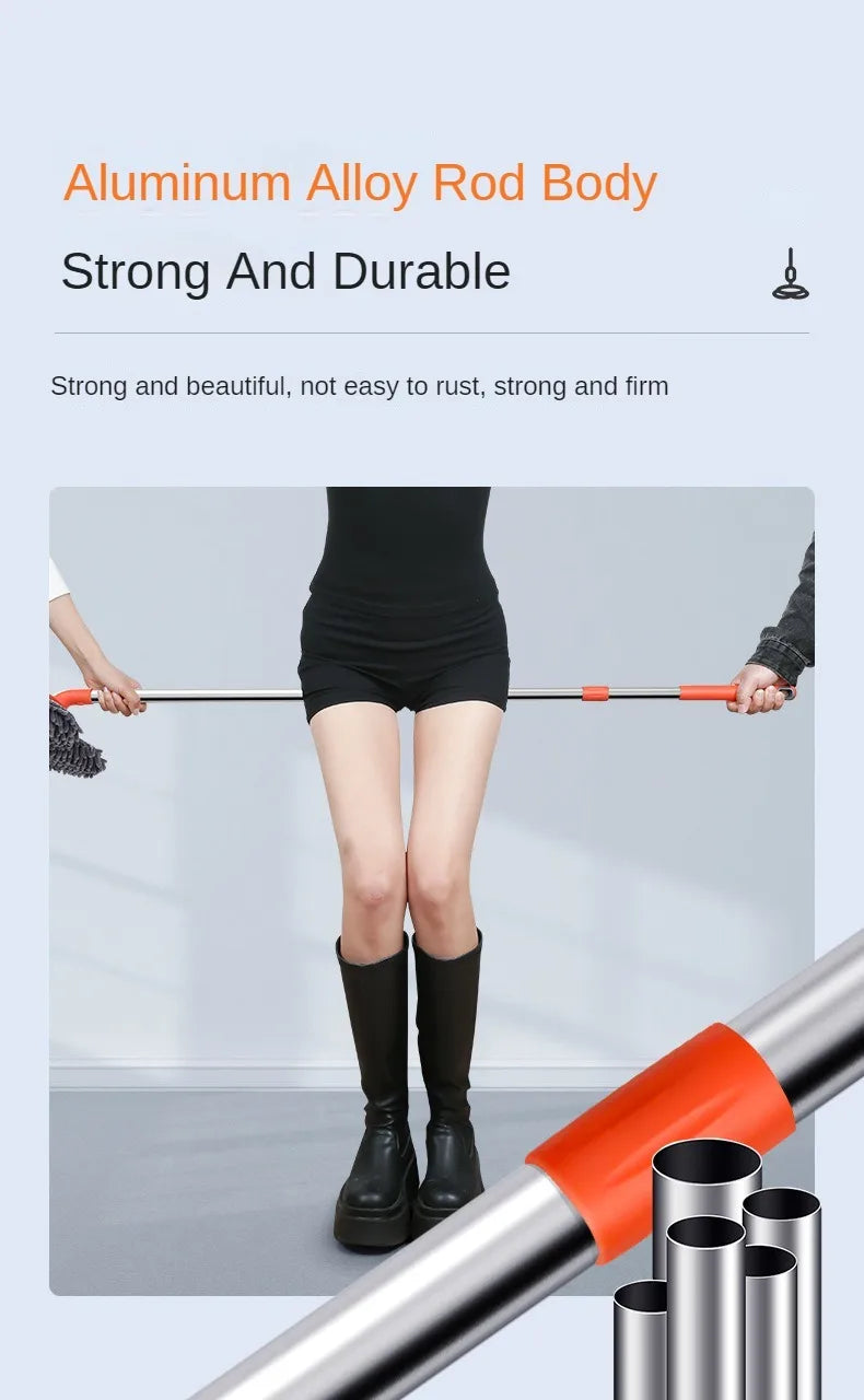 Purism Car Washer Mop Foam Wash Brush Double Brush Head Roof Window Cleaning Maintenance Three-Section Telescopic Mop Car Accessories