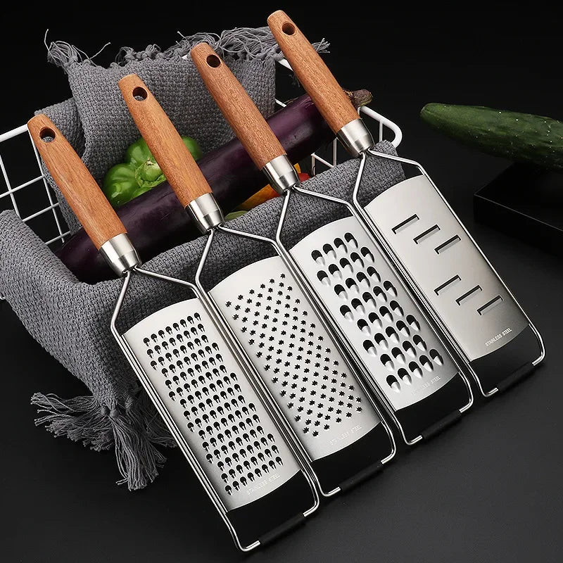 Daddy's Choice Stainless Steel Handheld Grater Multi-Purpose Kitchen Food Chopper Forslicer Potato Grater for Cucumber Radish Fruit Vegetable