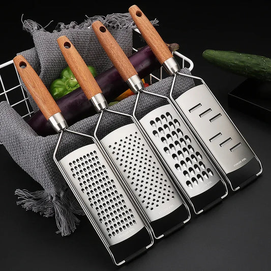 Daddy's Choice Stainless Steel Handheld Grater Multi-Purpose Kitchen Food Chopper Forslicer Potato Grater for Cucumber Radish Fruit Vegetable