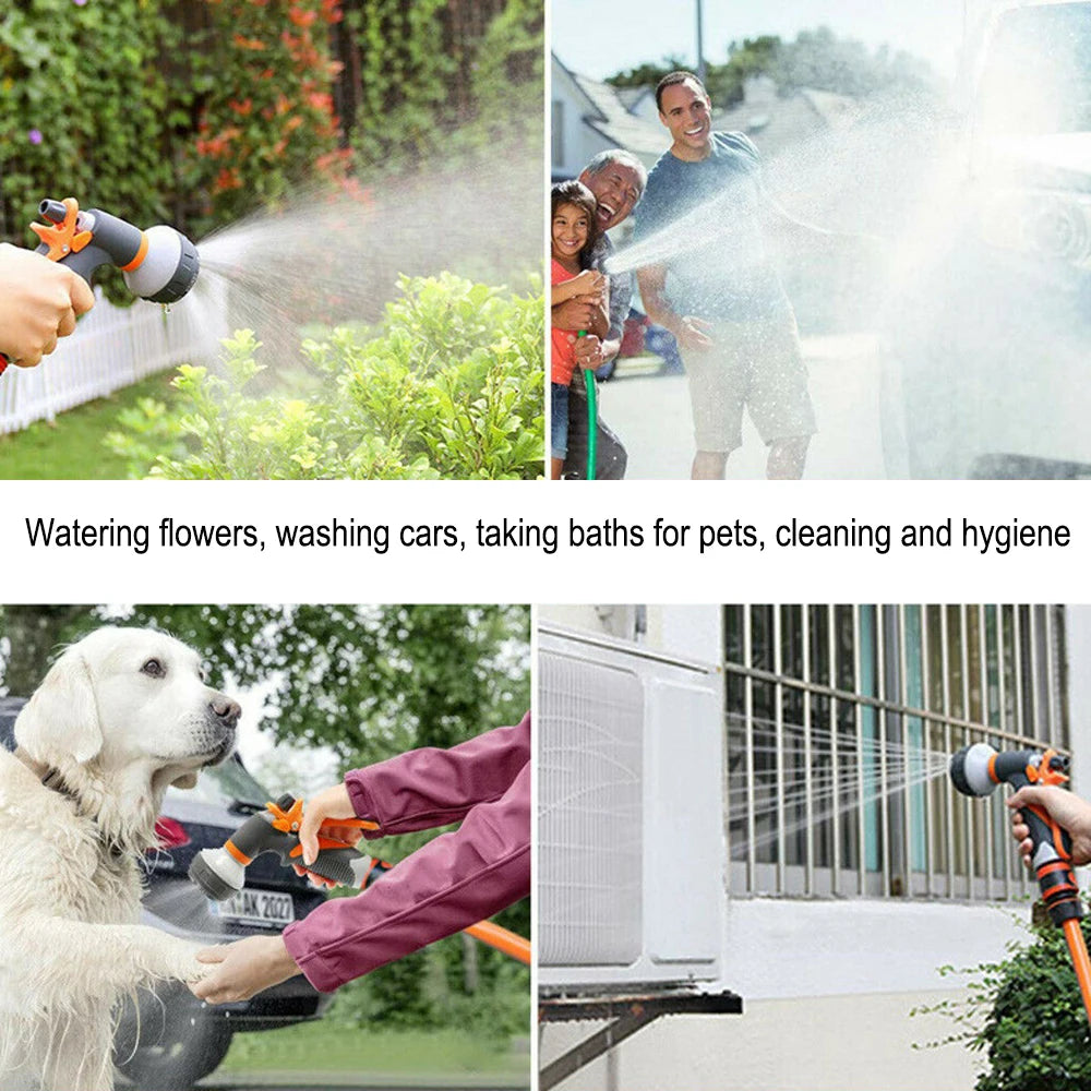 Purism Watering Gun Garden 8 Modes High Pressure Sprayer Adjustable Irrigation Watering Nozzle for Plant Lawn Yard Watering Sprinkler