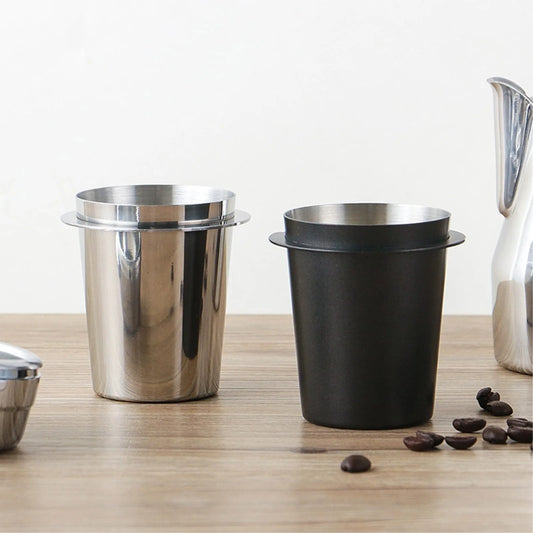 Purism Coffee Dosing Cup Sniffing Mug for Espresso Machine Wear Resistant Stainless Steel Coffee Dosing Cup Drop Shipping 58/53/51mm