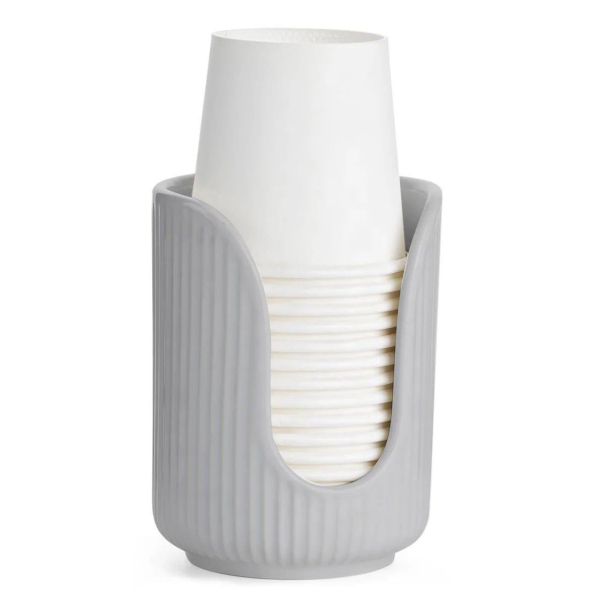 Daddy's Choice Disposable Paper Cup Holder Luxury Simple Space Save Plastic Multi-functional Desktop Cup Sorting Storage Rack Home Organizer