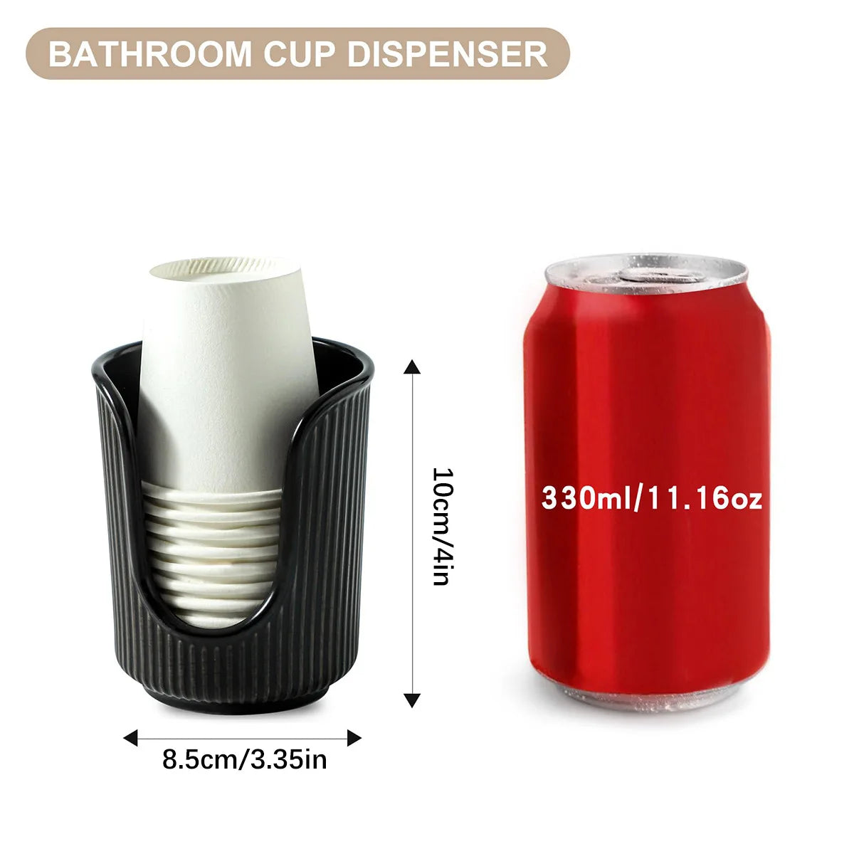 Daddy's Choice Disposable Paper Cup Holder Luxury Simple Space Save Plastic Multi-functional Desktop Cup Sorting Storage Rack Home Organizer