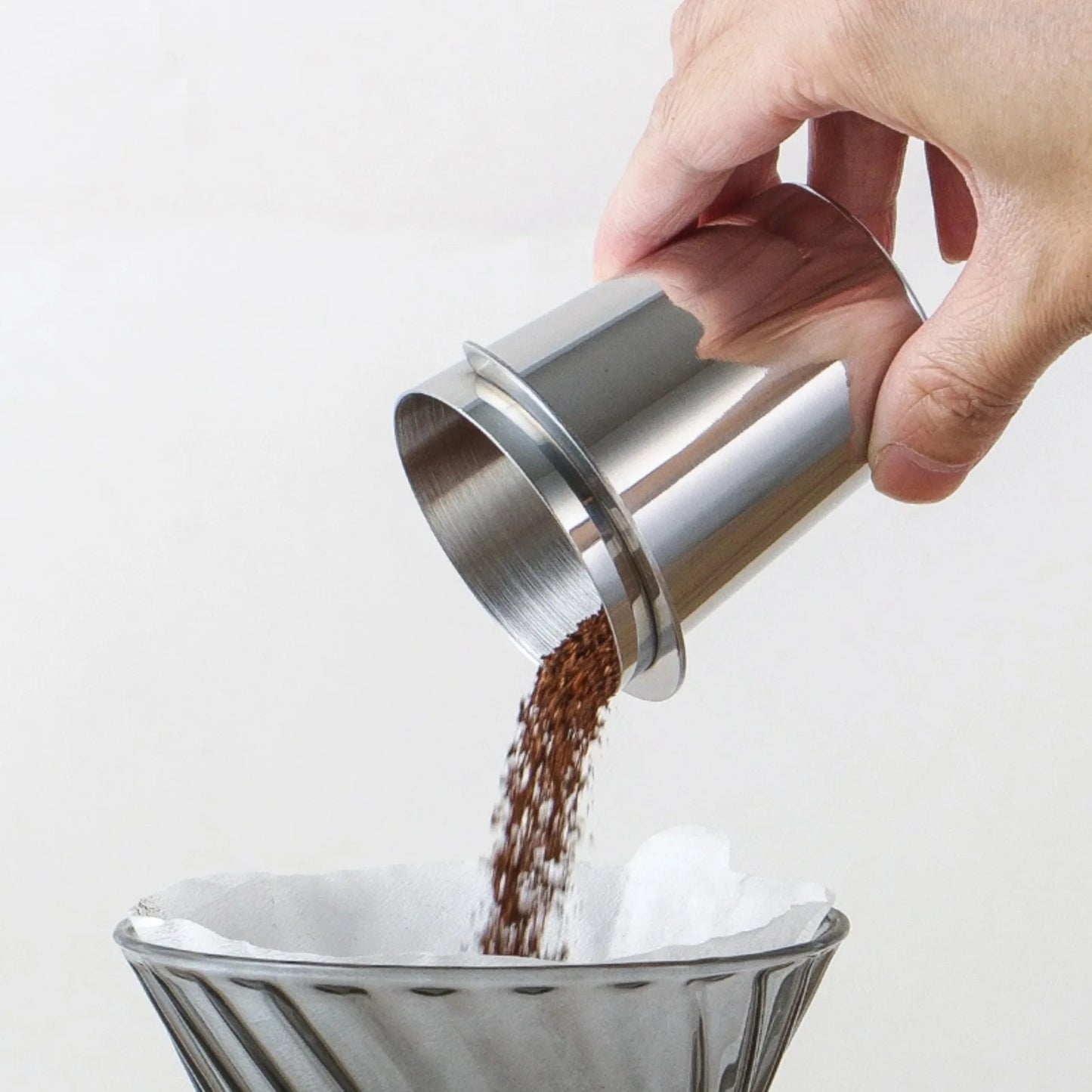 Purism Coffee Dosing Cup Sniffing Mug for Espresso Machine Wear Resistant Stainless Steel Coffee Dosing Cup Drop Shipping 58/53/51mm