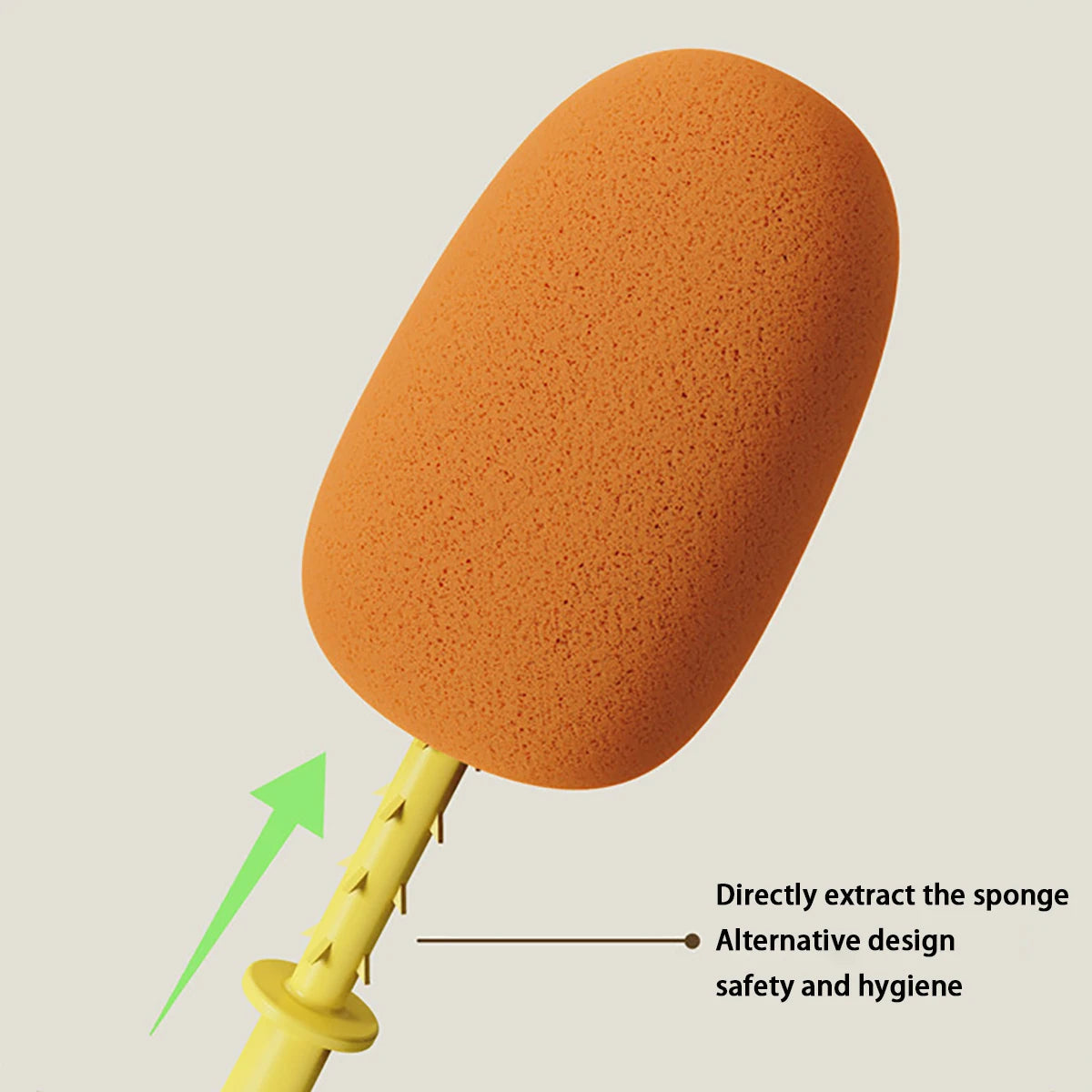 Purism 3 in 1 Multifunctional Household Cleaning Brush Carrot Long Handle Cup Scrubber Useful Things For Kitchen Accessories